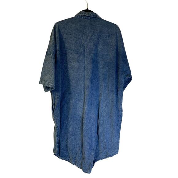 Vintage Midnight Run Women's Chambray Dress Plus Size 2X 22W NEW 100% Cotton - Picture 2 of 10